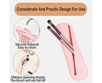Listing 3 of 5 for Makeup Brush Holder, Travel Essentials Makeup Brush Organizer, Silicone Cosme