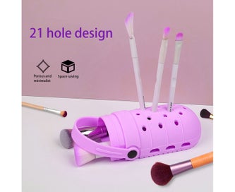 Listing 3 of 5 for Makeup Brush Holder Silicone Makeup Brush Travel Case, Soft and Sleek Makeup