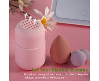 Listing 3 of 5 for Makeup Sponge Holder, Cosmetic Blender Silicone Travel Case,Makeup Puff Ball