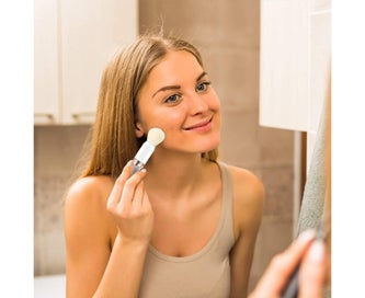 Listing 4 of 5 for Makeup Brush Set 4 in 1 Portable Travel Lip Brush,Highlight Brush,Eyeshadow B