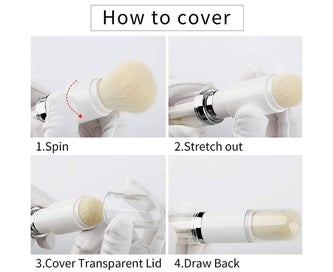 Listing 5 of 5 for Makeup Brush Set 4 in 1 Portable Travel Lip Brush,Highlight Brush,Eyeshadow B