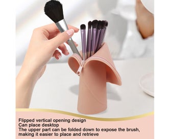 Listing 5 of 5 for Makeup Brush Case Makeup Brush Holder Travel Cosmetic Bag Artist Storage Bag