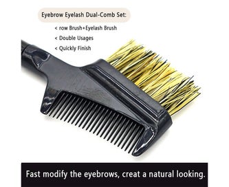 Listing 3 of 5 for 2pcs Makeup Eyebrow Brush & Eyelash Comb, Portable Eye Powder Foundation Brus