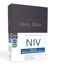 Listing 1 of 1 for NIV, Value Pew and Worship Bible, Hardcover, Black