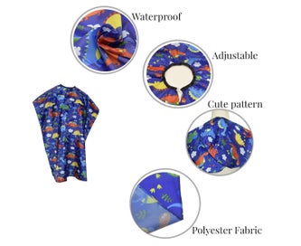 Listing 4 of 5 for Kids Haircut Barber Cape Cover with Neck Duster Brush for Hair Cutting,Stylin