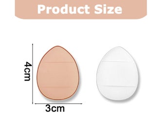 Listing 2 of 5 for Finger Powder Puff (Mini Triangle Powder Puff for Women) Soft beauty tool for