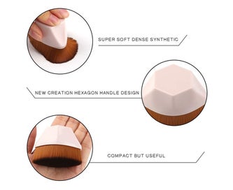 Listing 4 of 5 for Diamond Makeup Brush Foundation Brush for Blending Liquid or Flawless Powder