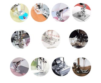 Listing 2 of 6 for 11 Piece Multifunction Presser Foot Presser Feet Accessory Set compatible wit