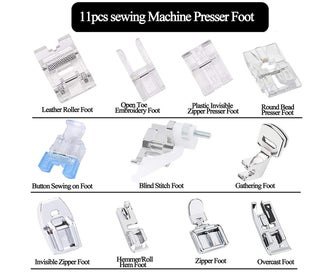 Listing 4 of 6 for 11 Piece Multifunction Presser Foot Presser Feet Accessory Set compatible wit