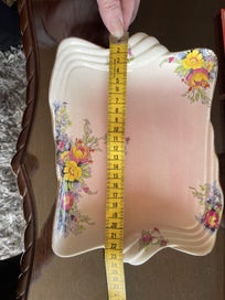 Listing 3 of 5 for Shabby chic floral with pink background Royal Winton dish