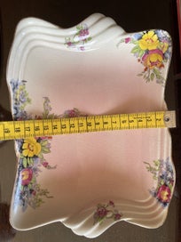 Listing 4 of 5 for Shabby chic floral with pink background Royal Winton dish