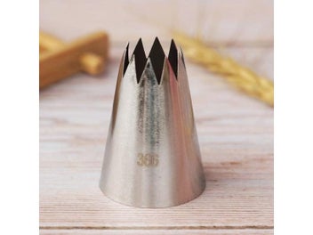 Listing 3 of 6 for #366 Large Open Star Piping Nozzle Cake Decorating Tools Stainless Steel Icing