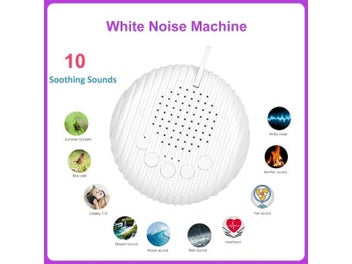 Listing 3 of 8 for White Noise Sound Machine Portable Baby Sleep Machine 10 Soothing Sounds Volume