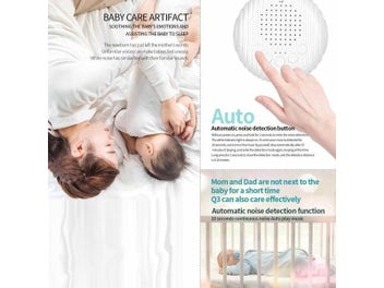 Listing 4 of 8 for White Noise Sound Machine Portable Baby Sleep Machine 10 Soothing Sounds Volume