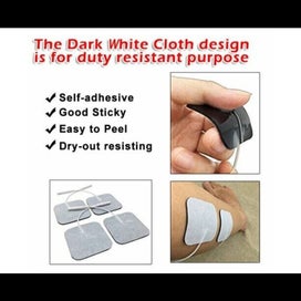 Listing 4 of 8 for 12 Pcs Tens Machine Replacement Electrode Pads Gel Self Adhesive Reusable 5x5