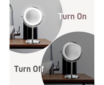 Listing 4 of 6 for Makeup Mirror - Lighted Makeup Mirror, 10X Magnifying Double Sided Led Vanity