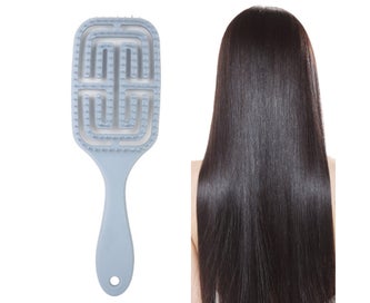 Listing 2 of 2 for Comb Flexible Smooth Elastic Air Cushion Combs for Home - Grey+Blue