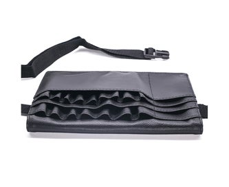 Listing 2 of 5 for Faux Leather Cosmetic Makeup Brush Bag Belt Strap Storage Pouch