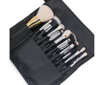 Listing 4 of 5 for Faux Leather Cosmetic Makeup Brush Bag Belt Strap Storage Pouch