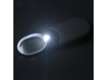 Listing 4 of 8 for 10X Mini Pocket Jewelry Loupe Pull Type Magnifier With Led Light Reading
