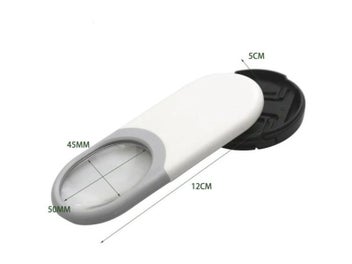 Listing 6 of 8 for 10X Mini Pocket Jewelry Loupe Pull Type Magnifier With Led Light Reading