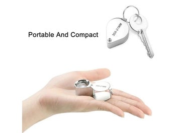 Listing 3 of 7 for Metal Jewelry Diamond Pocket Jewellers Eye Loupe Magnifier Jewelry Magnifying