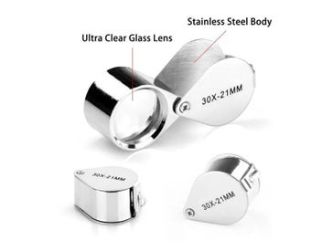 Listing 5 of 7 for Metal Jewelry Diamond Pocket Jewellers Eye Loupe Magnifier Jewelry Magnifying