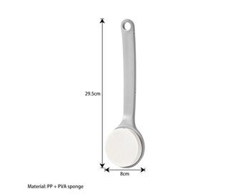 Listing 3 of 10 for Body Brush Shower Scrubber Lotion Applicator Sponge Bath Back Brush Long Hand