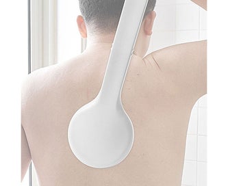 Listing 5 of 10 for Body Brush Shower Scrubber Lotion Applicator Sponge Bath Back Brush Long Hand