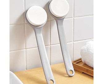 Listing 8 of 10 for Body Brush Shower Scrubber Lotion Applicator Sponge Bath Back Brush Long Hand
