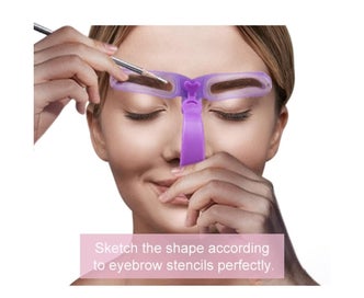 Listing 2 of 4 for Eyebrow Shaping Kit,8 Styles Reusable Eyebrow Stencil with Handle and Strap,