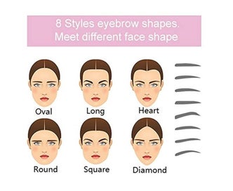 Listing 4 of 4 for Eyebrow Shaping Kit,8 Styles Reusable Eyebrow Stencil with Handle and Strap,