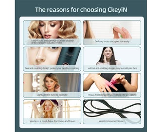 Listing 2 of 4 for Automatic Hair Curler Ceramic Anti-Scalding Wireless Curling Iron for Women E