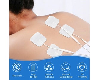 Listing 4 of 5 for 40 Pieces Electrode Pads TENS EMS Stimulation Device, 2mm Plug