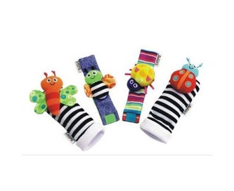 Listing 3 of 5 for Baby Rattles Socks Toys Rattle Socks Cute Animal Infant Baby Plush Toys Baby