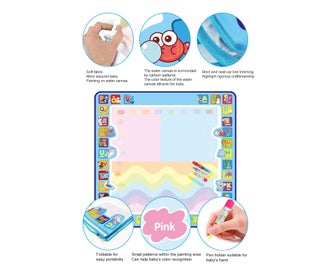 Listing 8 of 8 for 1 Set Water Drawing Mat Smooth Writing DIY Rectangular Safe Toddler Doodling