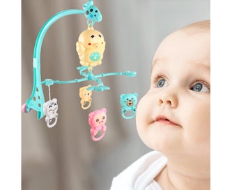 Listing 3 of 4 for Bed Bell Detachable Mesmerizing Design Plastic Music Bedside Bell for Newborn