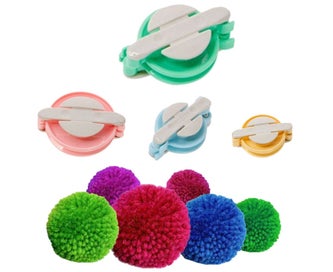 Listing 4 of 8 for 4 Size Pompom Maker Fluff Ball Weaver DIY Craft Wool Yarn Knitting Tool