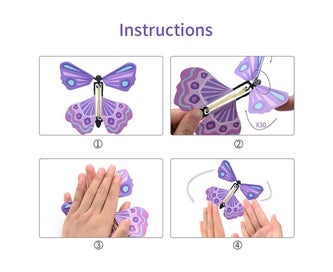Listing 6 of 10 for 10x Magic Flying Butterfly Fun Toy Anniversary Greeting Card Birthday Wedding