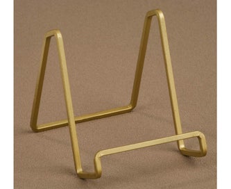 Listing 6 of 7 for 4-Inch Metal Gold Plated Square Kitchen Book Holder/Stand, Wire Mini Easel, S