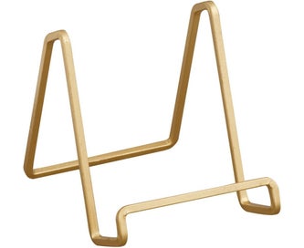 Listing 7 of 7 for 4-Inch Metal Gold Plated Square Kitchen Book Holder/Stand, Wire Mini Easel, S