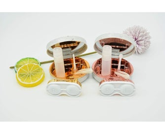 Listing 7 of 7 for 2 Pack Marble Contact Lens Case All in One Travel Contact Container Soak Stor