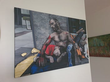 Listing 2 of 14 for Original Mixed Media Painting: PIETÀ