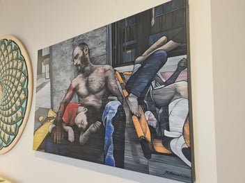 Listing 5 of 14 for Original Mixed Media Painting: PIETÀ