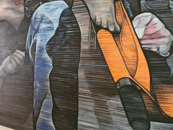 Listing 4 of 14 for Original Mixed Media Painting: PIETÀ