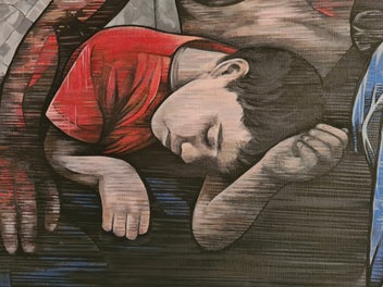 Listing 9 of 14 for Original Mixed Media Painting: PIETÀ