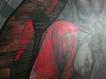 Listing 13 of 14 for Original Mixed Media Painting: PIETÀ