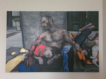 Listing 14 of 14 for Original Mixed Media Painting: PIETÀ