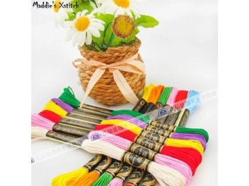 Listing 7 of 9 for Cross Stitch Pin Needle Cushion 044 14ct Biscornu Needlework DIY Kit Embroidery