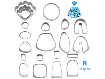 Listing 3 of 9 for Polymer Clay Earrings Cutters Stainless Steel Geometry Die Baking Mould